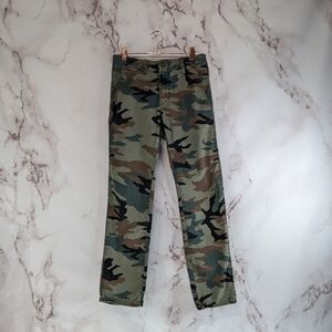 Gap Pants Boys 14 16 Large Medium Woodland Camo Stretch Slim Fit Hunting